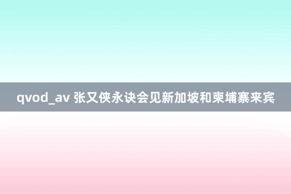 qvod_av 张又侠永诀会见新加坡和柬埔寨来宾