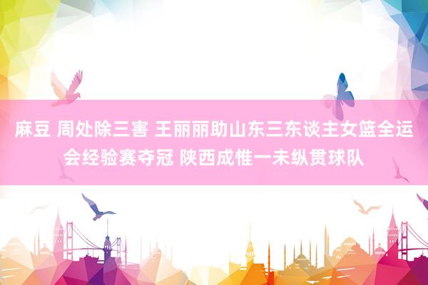 麻豆 周处除三害 王丽丽助山东三东谈主女篮全运会经验赛夺冠 陕西成惟一未纵贯球队